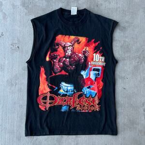 Vintage ozzfest 2005 cut sleeves graphic t shirt